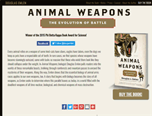 Tablet Screenshot of animalweapons.com